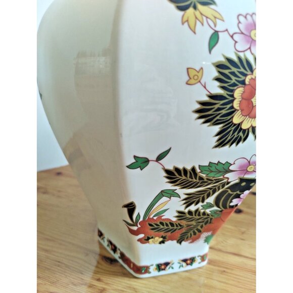 Vintage Large "The Bonair" Staffordshire England Vase 12 1/2" Tall - Picture 8 of 12
